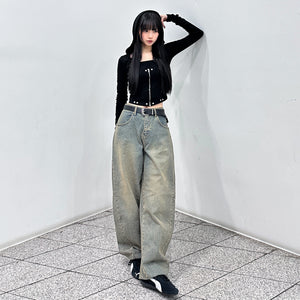 [BEST] VINTAGE BALLOON DENIM PANTS/ 2色