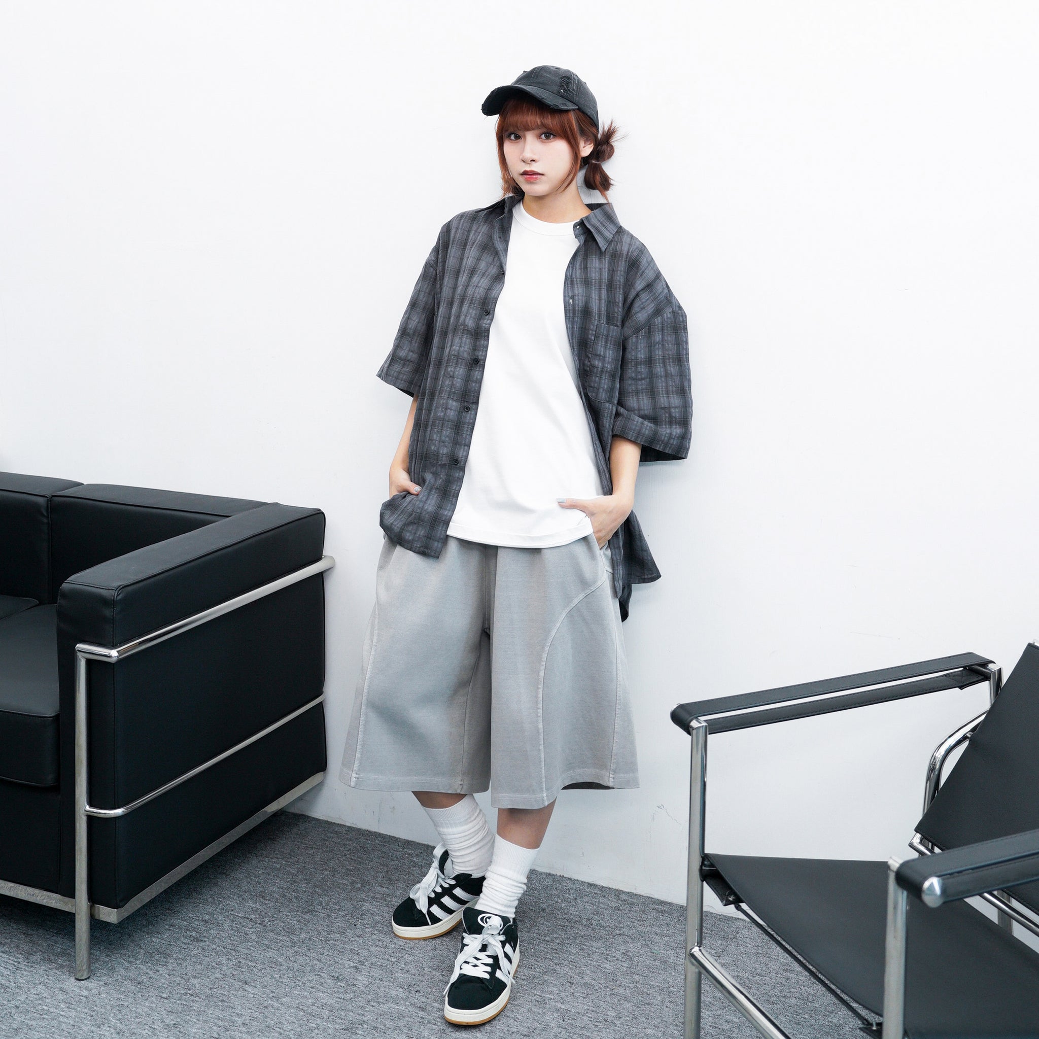 [UNISEX] BEST WEEKDAY LOOSE-FIT CHECKERED SHIRT/ 3色