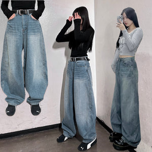 [BEST] 銀釘SLUB竹節棉輕盈薄款BALLOON DENIM PANTS/ 1色