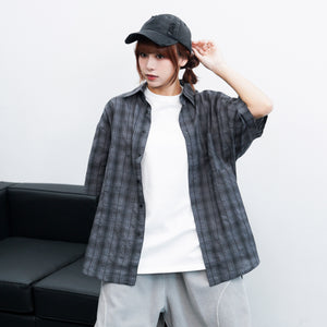 [UNISEX] BEST WEEKDAY LOOSE-FIT CHECKERED SHIRT/ 3色