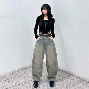 [BEST] VINTAGE BALLOON DENIM PANTS/ 2色