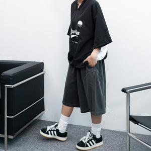 [UNISEX] 明車線BERMUDA COTTON PANTS/ 2色