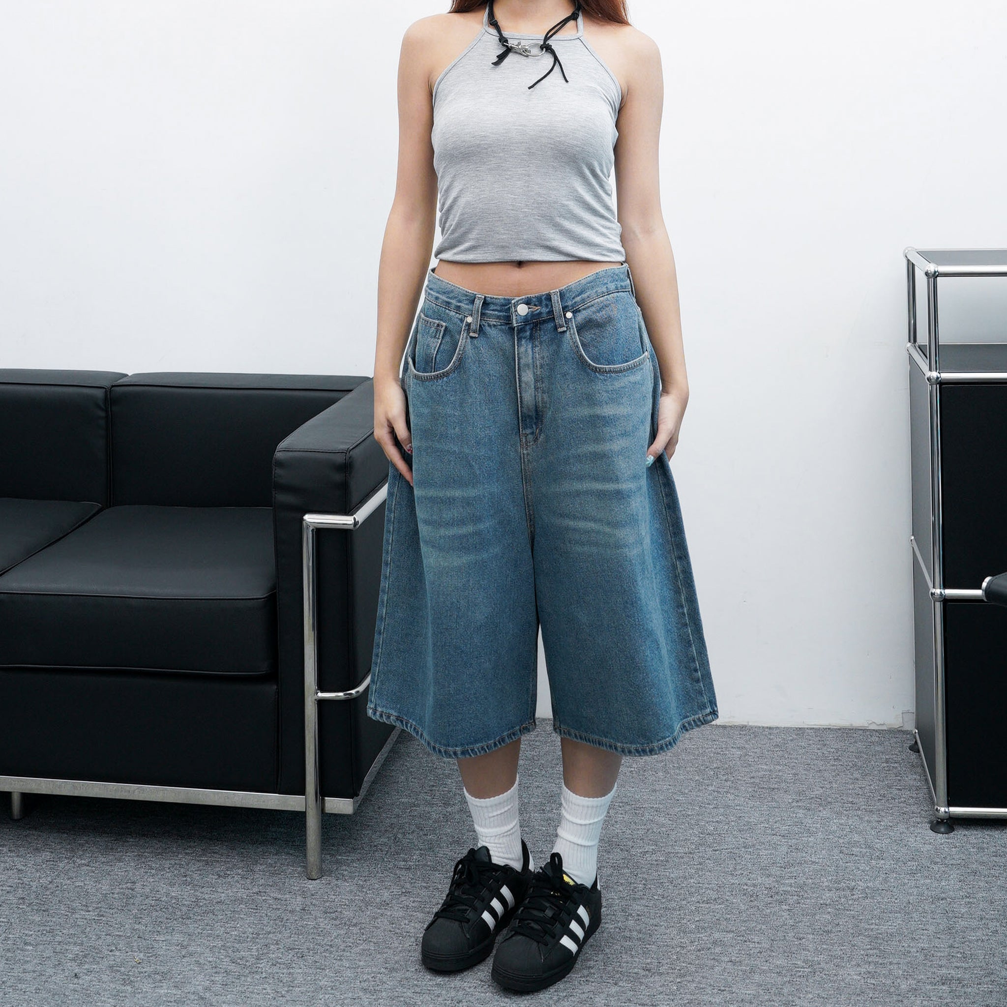 [BEST] 女生必入DAILY EASY BERMUDA DENIM PANTS/ 2色