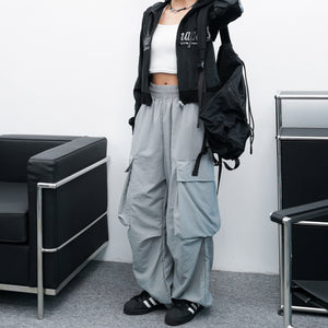 [UNISEX] SWAY BALLON CARGO NYLON PANTS/ 4色