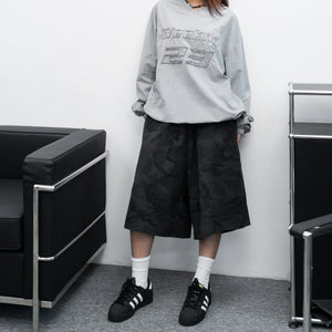 [UNISEX] KEYRING CAMO OVERFIT BERMUDA PANTS/ 1色