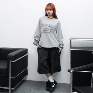 [UNISEX] 水洗系列WEEKEND 23 NYLON V-NECK SWEATSHIRT/ 3色