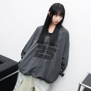 [UNISEX] 有插袋! 水洗系列AIRPORT 25 NYLON V-NECK SWEATSHIRT/ 2色