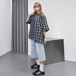 [UNISEX] BEST WEEKDAY LOOSE-FIT CHECKERED SHIRT/ 3色