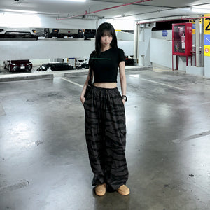 [UNISEX] 極高腰CAMOUFLAGE CARGO BANDING PANTS/ 1色