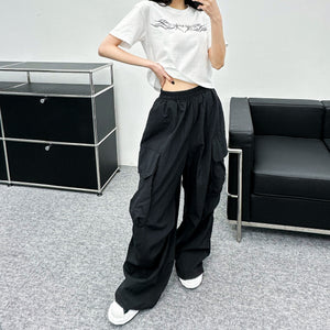 [UNISEX] Big Cargo Nylon Pants/ 2色