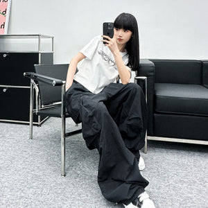 [UNISEX] Big Cargo Nylon Pants/ 2色