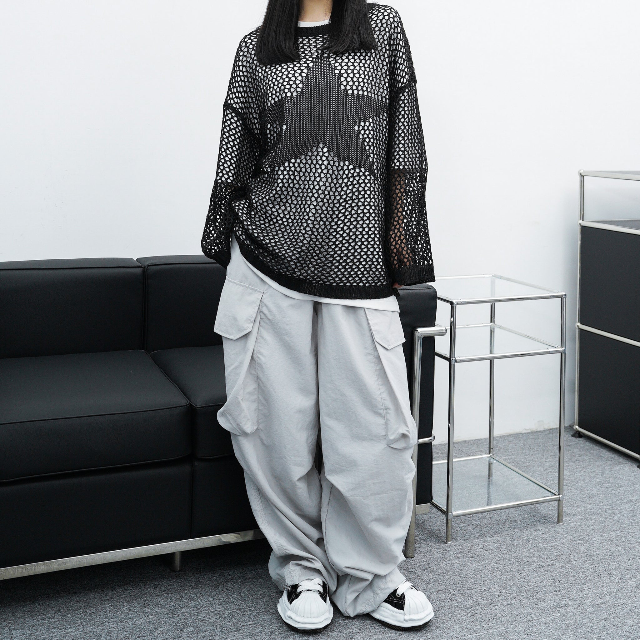 [UNISEX] Big Cargo Nylon Pants/ 2色