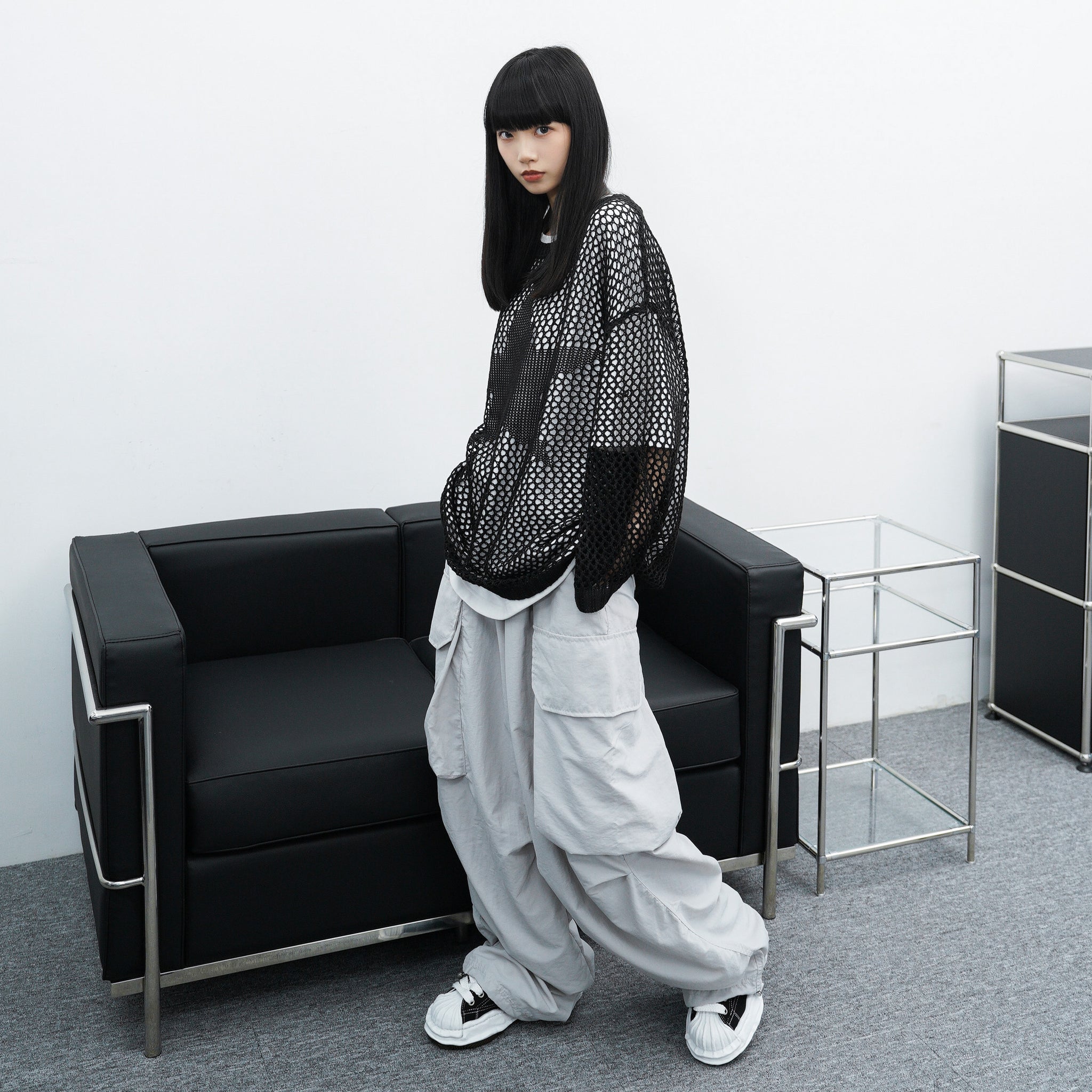 [UNISEX] Big Cargo Nylon Pants/ 2色