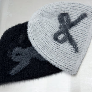 FLUFFY RIBBON BEANIE/ 2色