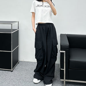 [UNISEX] Big Cargo Nylon Pants/ 2色