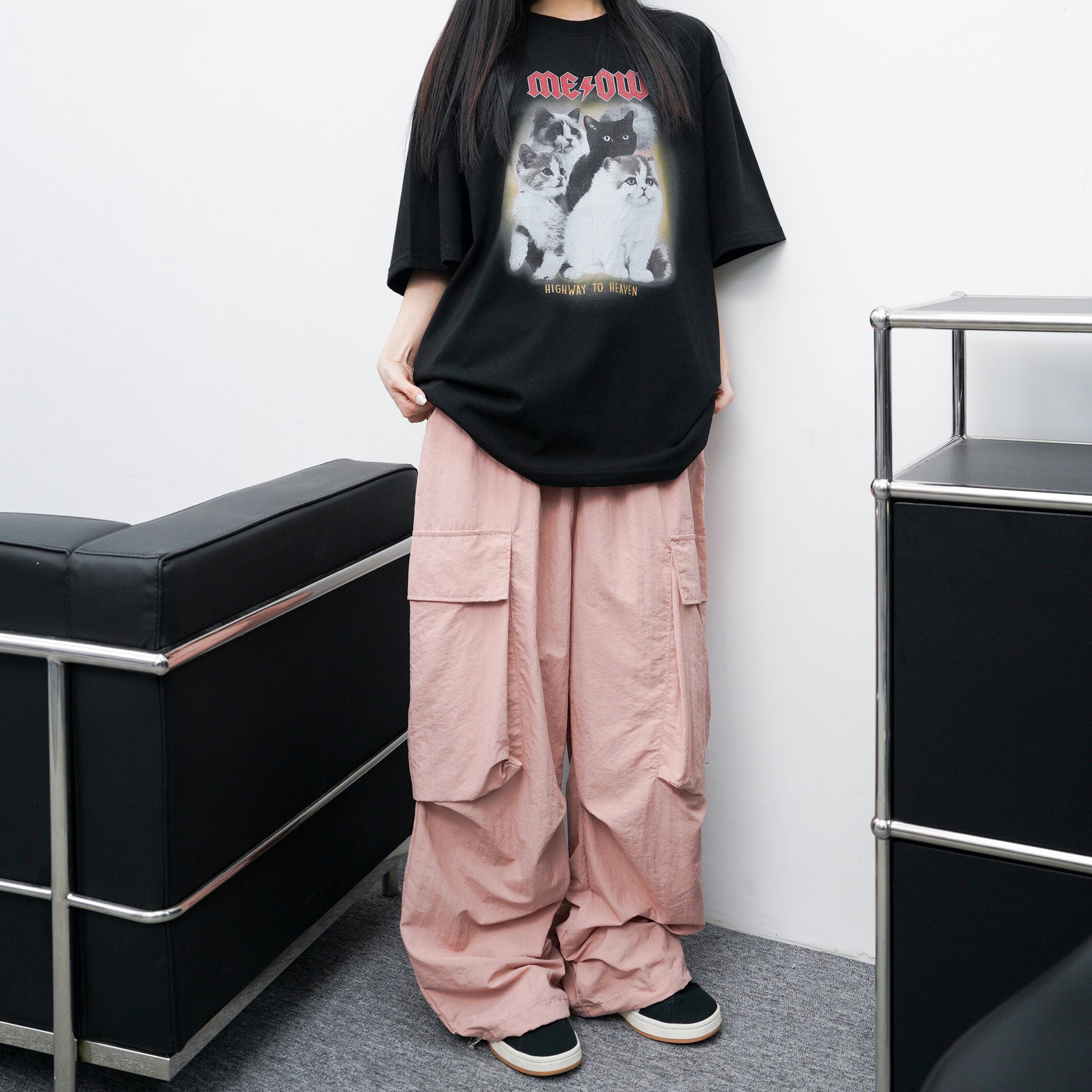 [UNISEX] HIGHWAY TO HEAVEN OVERSIZE TEE/ 2色