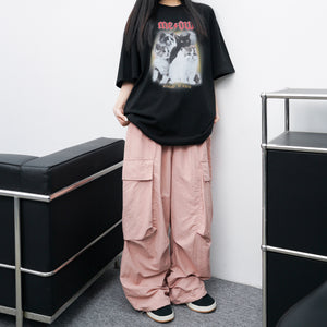 [UNISEX] SWAY BALLON CARGO NYLON PANTS/ 4色