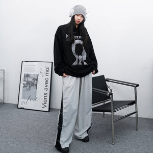 [UNISEX] SIDE BUTTON NYLON PANTS/ 2色