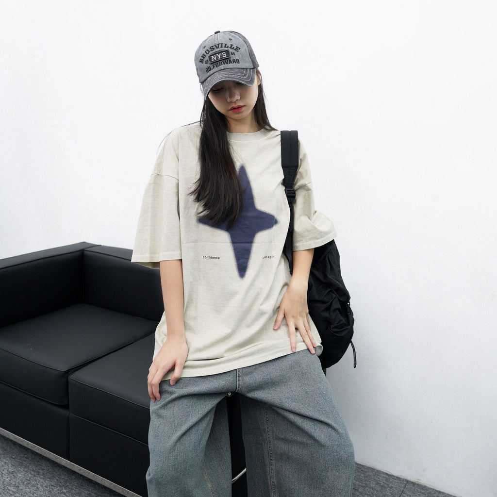 [UNISEX] Starlight Dyeing Oversize Tee/ 2色