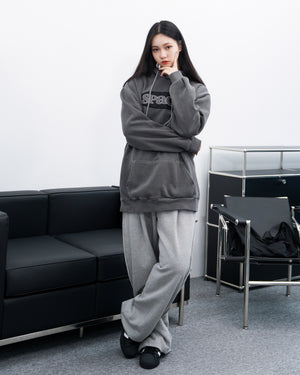 [UNISEX] Line-cut&Pin-tuck Banding Sweatpants/ 1色