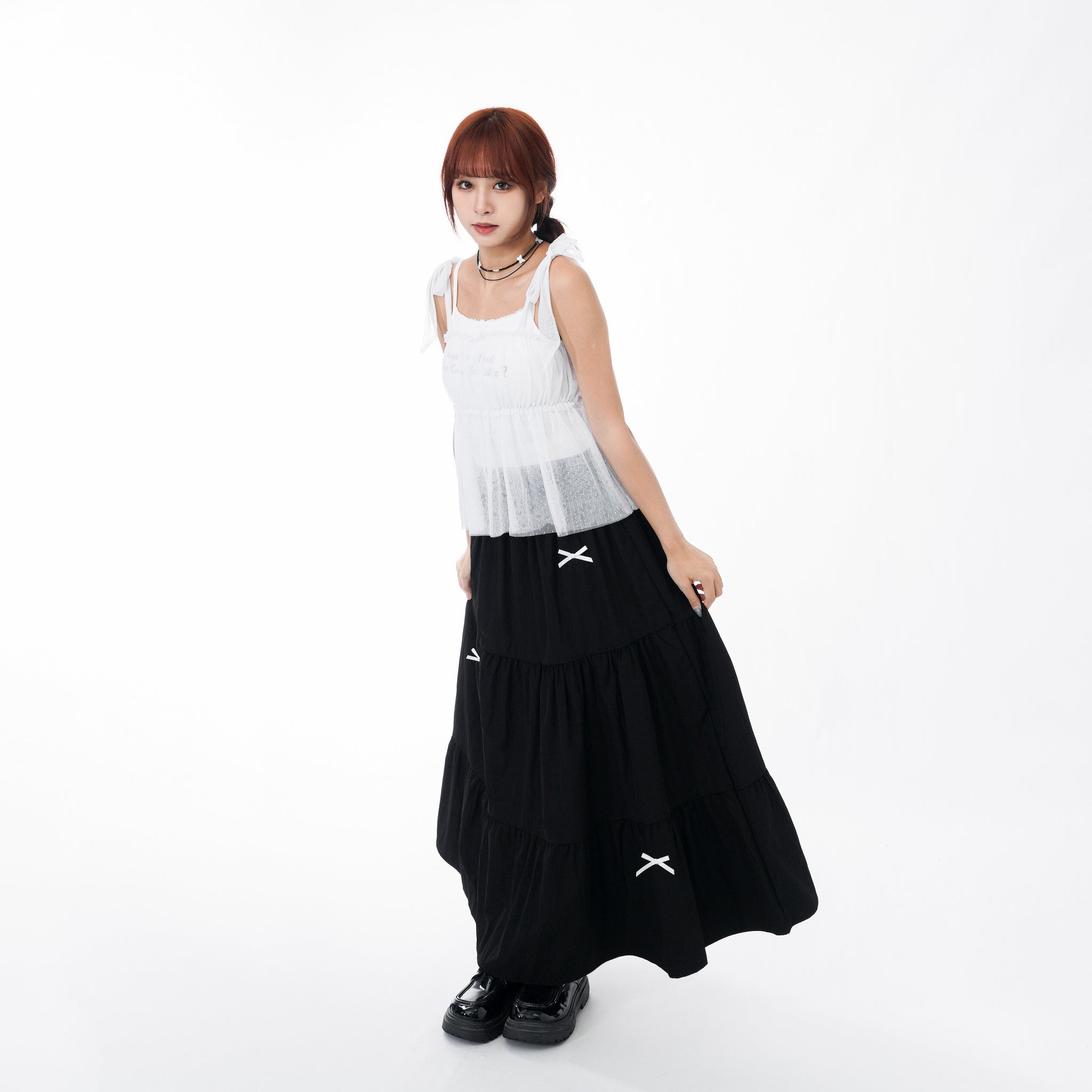 RIBBONS LONG SKIRT/ 1色