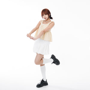 頸帶/腰帶OK! BUBBLE TANK TOP DRESS WITH SCARF SET/ 2色