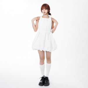 頸帶/腰帶OK! BUBBLE TANK TOP DRESS WITH SCARF SET/ 2色