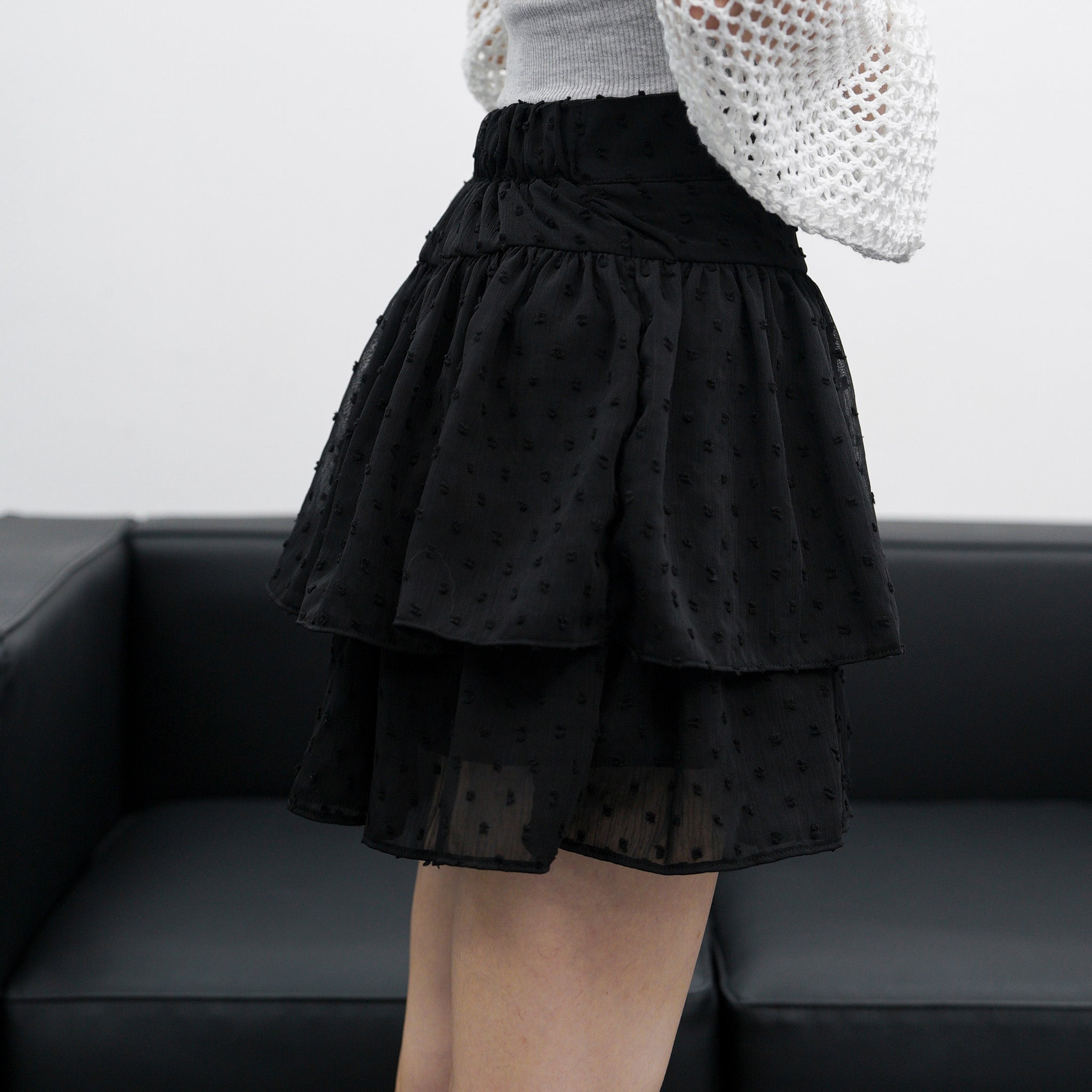 NANA LAYERED FRILL SKIRT PANTS/ 2色