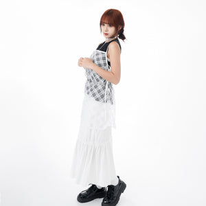 FRILL TRIPLE TIER LONG SKIRT/ 3色