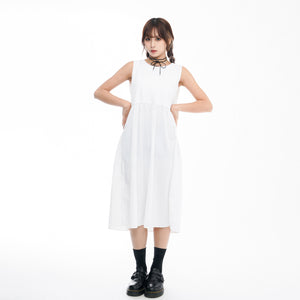 2WAY 3RIBBONS TANK TOP LAYERED DRESS/ 2色