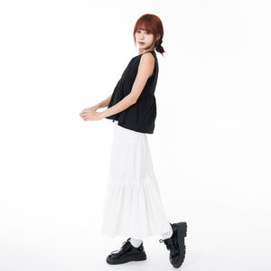 FIELD SHIRRING SLEEVELESS BLOUSE/ 3色