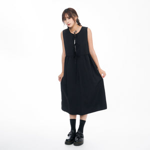 2WAY 3RIBBONS TANK TOP LAYERED DRESS/ 2色