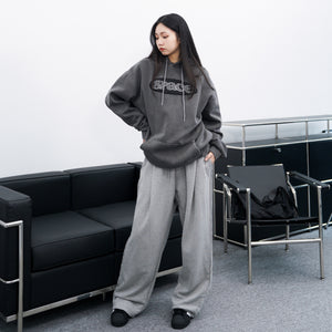 [UNISEX] Line-cut&Pin-tuck Banding Sweatpants/ 1色