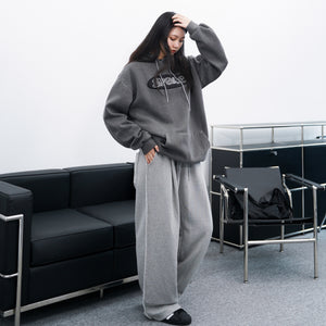 [UNISEX] Line-cut&Pin-tuck Banding Sweatpants/ 1色