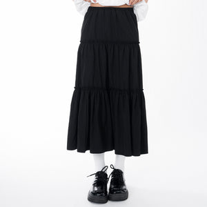 FRILL TRIPLE TIER LONG SKIRT/ 3色