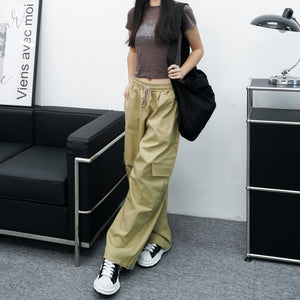 [UNISEX] String Cargo Pants/ 5色