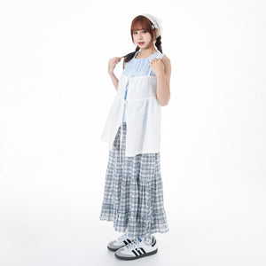 FIELD SHIRRING SLEEVELESS BLOUSE/ 3色