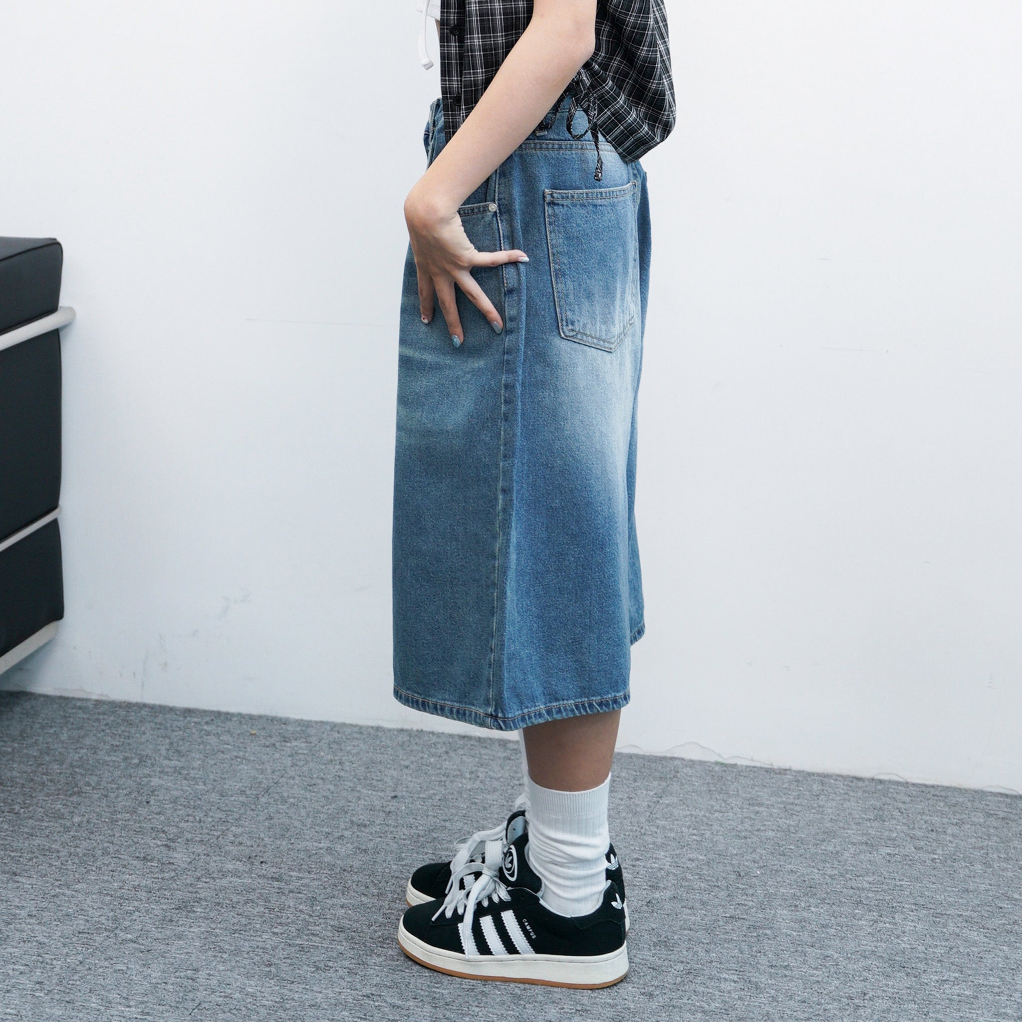 [BEST] 女生必入DAILY EASY BERMUDA DENIM PANTS/ 2色