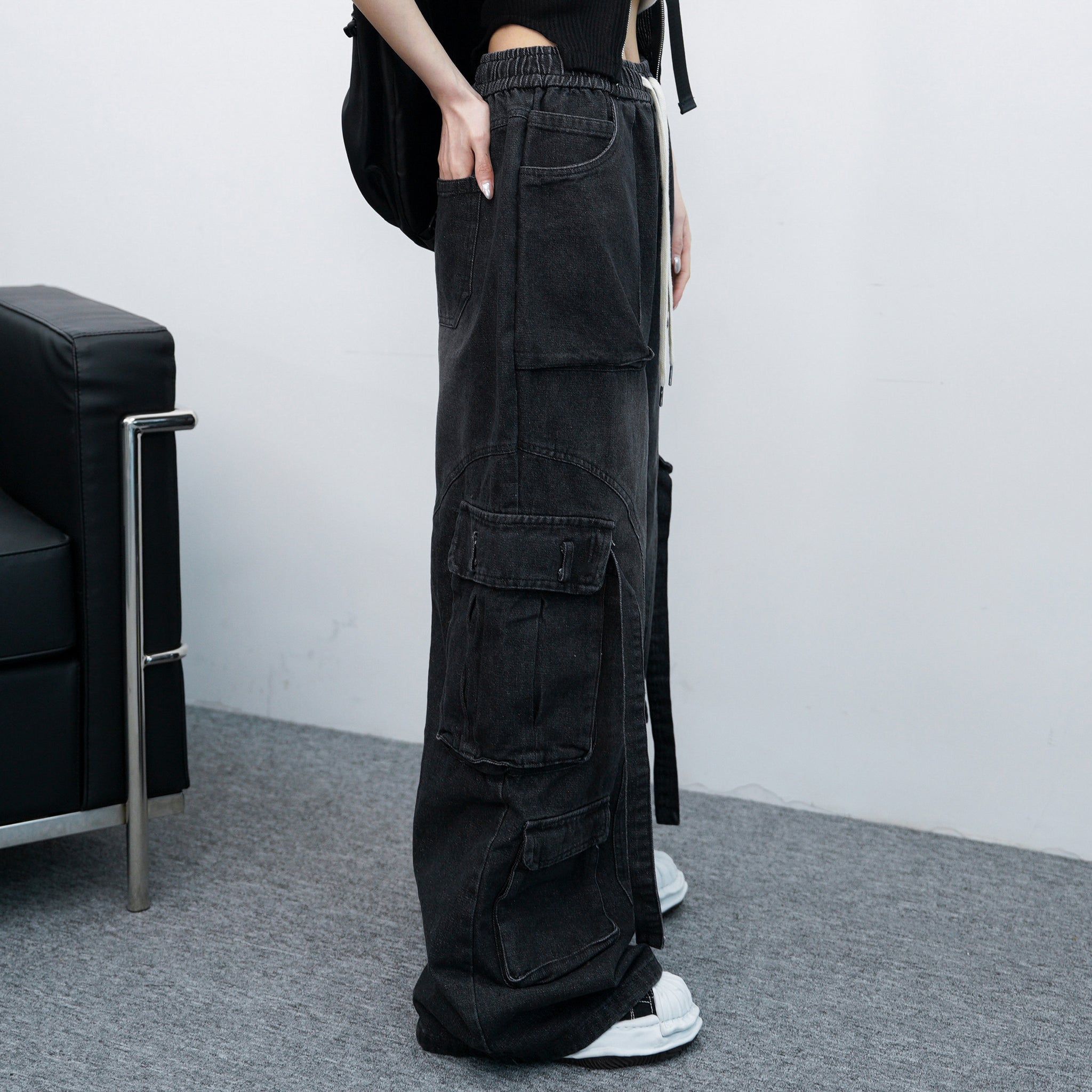 [UNISEX] 重磅MULTI-CARGO WORKER DENIM PANTS/ 1色