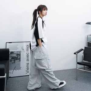 [UNISEX] Big Cargo Nylon Pants/ 2色