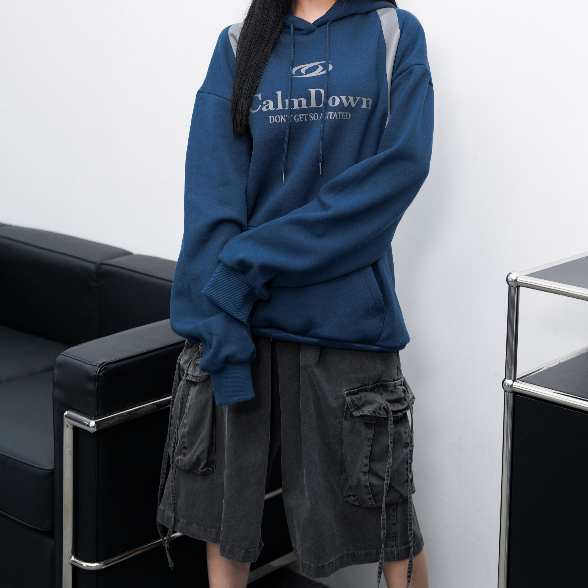 [UNISEX] 水洗BEST STRING CARGO BERMUDA PANTS/ 2色