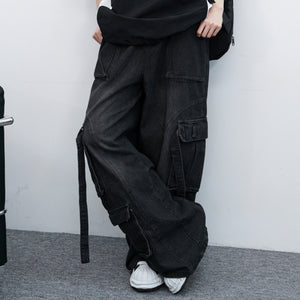 [UNISEX] 重磅MULTI-CARGO WORKER DENIM PANTS/ 1色