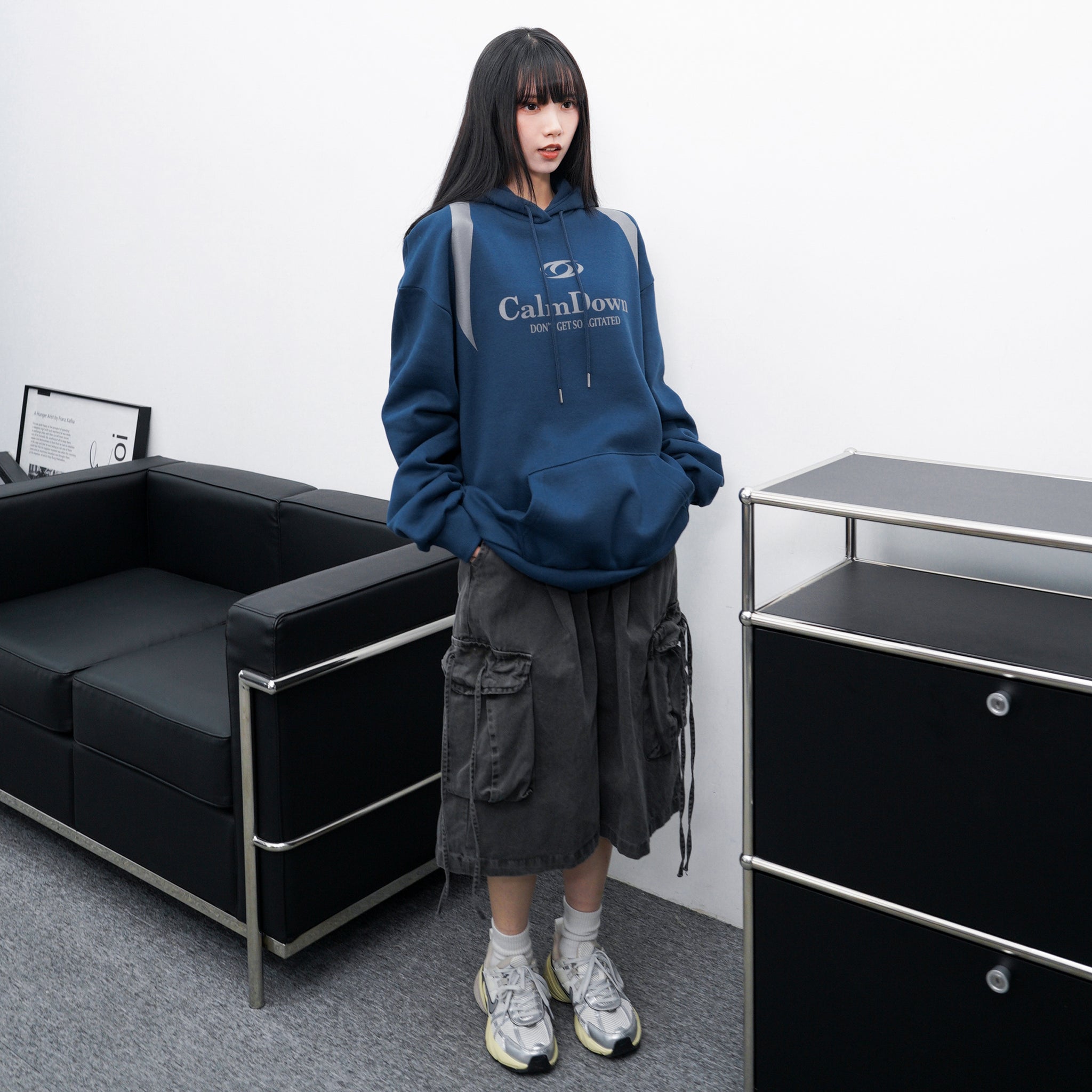 [UNISEX] 水洗BEST STRING CARGO BERMUDA PANTS/ 2色