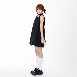 頸帶/腰帶OK! BUBBLE TANK TOP DRESS WITH SCARF SET/ 2色