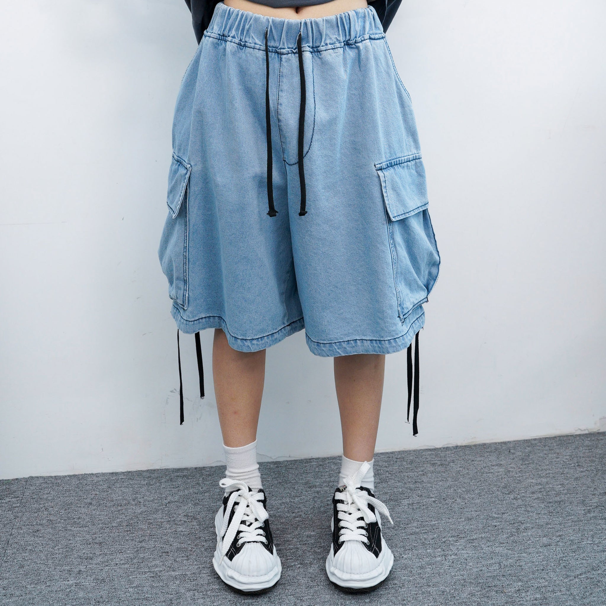 [UNISEX] DENNIS WIDE CARGO HALF PANTS/ 2色