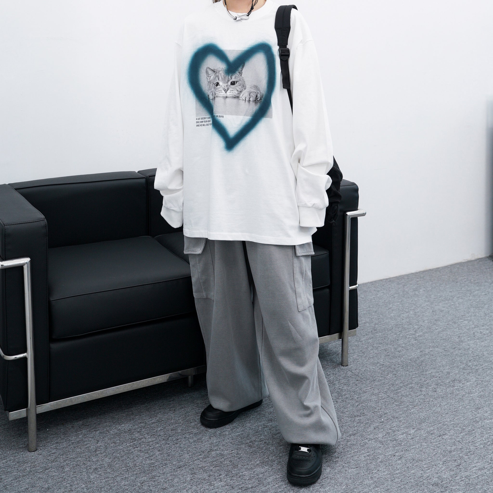 [UNISEX] Dyeing Cargo Wide Sweatpants/ 2色