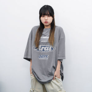 [UNISEX] 冰感ARAI FORZA RACING PIGMENT WASHED OVERSIZE TEE/ 2色