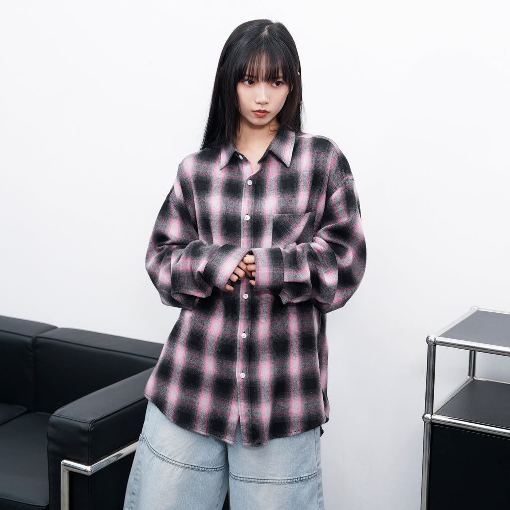 [UNISEX] CITY BOY CHECKERED SHIRT/ 2色