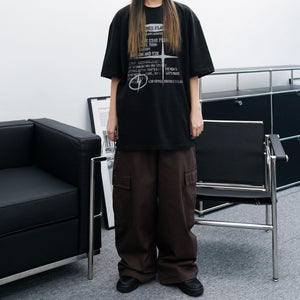 [UNISEX] String Cargo Pants/ 5色