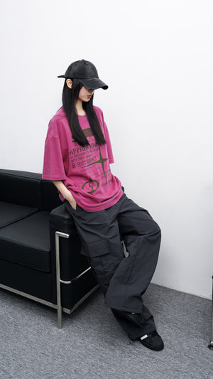 [UNISEX] MULTI CARGO NYLON PANTS/ 3色